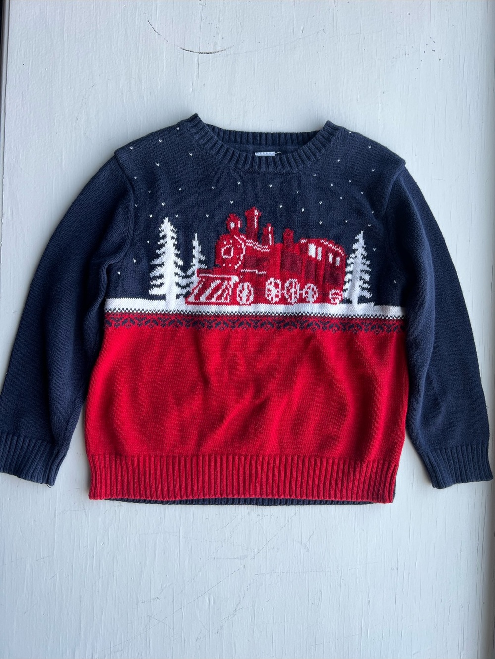 Janie and Jack Winter Train Sweater, 3